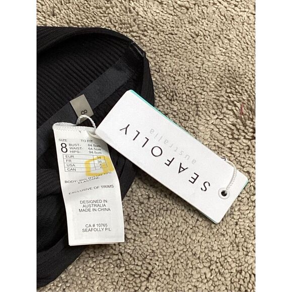 New. Seafolly black ribbed tube top. Small. Retails $70 - Picture 11 of 12